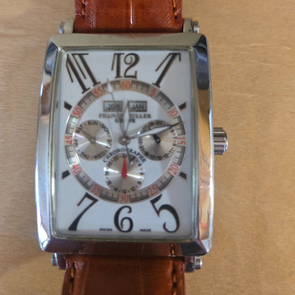 Franck Muller Geneve Mens Wristwatch Master of complications  Conquistador No344